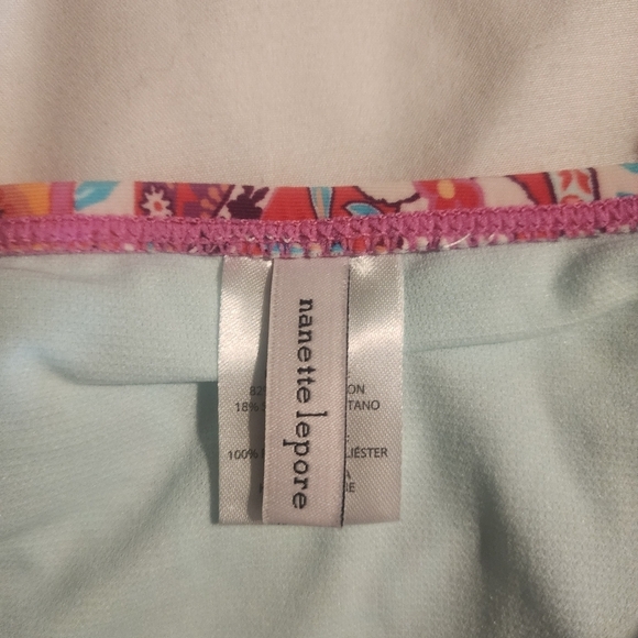 🆕️ NANETTE LEPORE Floral 2 piece Bikini Swimsuit o ring - Picture 5 of 5